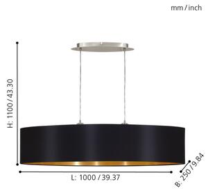 Eglo 31616 - Lustra cu cablu MASERLO 2xE27/60W/230V