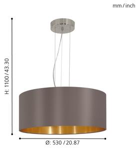 Eglo 31608 - Lustra cu cablu MASERLO 3xE27/60W/230V