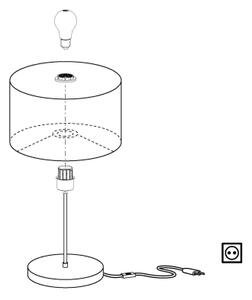 Lampă de masă Eglo 31631 MASERLO 1xE27/60W/230V