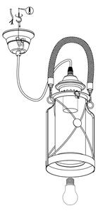 Eglo 49214 - Lustra BRADFORD 1xE27/60W/230V