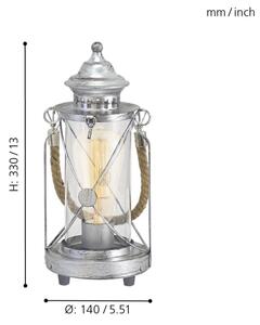 Eglo 49284 - Lampa de masa BRADFORD 1xE27/60W/230V