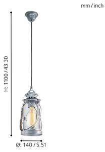Eglo 49214 - Lustra BRADFORD 1xE27/60W/230V