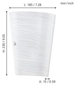 Aplică Eglo 91856 CAPRICE 1xE27/60W/230V