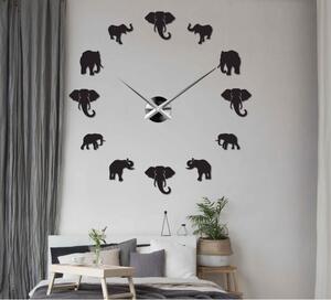 Sentop - Ceas de perete modern pe perete de elefant și aur SZ070