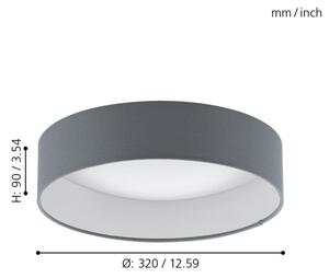 Plafonieră LED Eglo 93395 PALOMARO LED/12W/230V