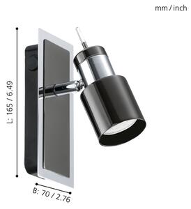 Spot LED Eglo 30832 DAVIDA 1 1xGU10/5W/230V negru