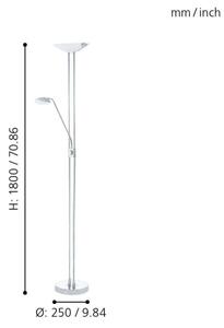 Eglo 93875 - LED dimmable lampa BAYA 1 LED/20W + LED/2,5W