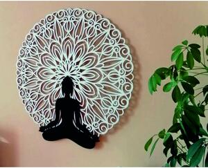 Sentop - Imagine Mandala 3D pe peretele designului de culoare mandala Buddha