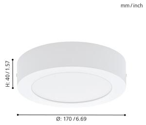 Eglo 94072 - Plafonieră LED FUEVA 1 LED/10,89W/230V