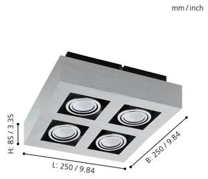 Plafonieră LED Eglo 91355 LOKE 1 4xGU10-LED/5W/230V