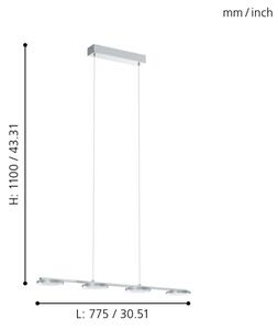 Pendul LED Eglo 94245 CARTAMA 4xLED/4,5W/230V