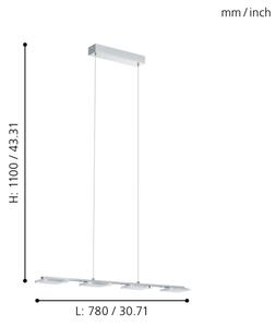 Eglo 94244 - Lustră suspendată LED CARTAMA 4xLED/4,5W/230V
