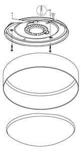 Eglo 93949 - LED Plafoniera PALOMARO LED/12W/230V