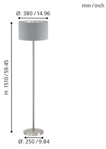 Lampadar Eglo 95173 MASERLO 1xE27/60W/230V