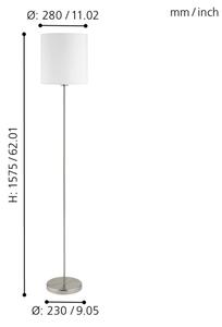 Lampadar Eglo 95164 PASTERI 1xE27/60W/230V