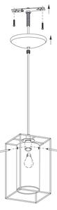 Eglo 94377 - Lustra LONCINO 1 1xE27/60W/230V