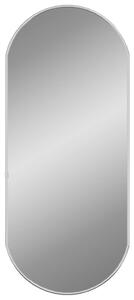 Oglindă de perete, argintiu, 70x30 cm, ovală