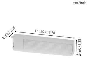 Aplică Eglo 94987 BARI 1 2xE14/40W/230V