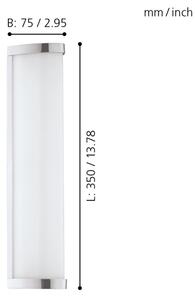 Eglo GITA 2 94712 - Aplica de baie LED/8W/230V IP44