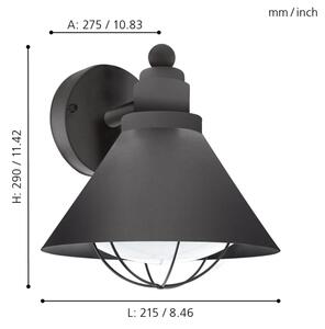 Eglo 94805 - Corp de iluminat exterior BARROSELA 1xE27/40W/230V