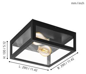 Eglo 94832 - Corp de iluminat exterior ALAMONTE 1 2x60W