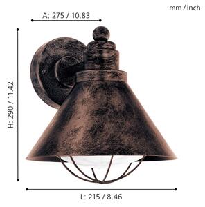 Eglo 94858 - Corp de iluminat exterior BARROSELA 1xE27/40W/230V