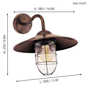 Eglo 94863 - Corp de iluminat exterior MELGOA 1xE27/60W/230V