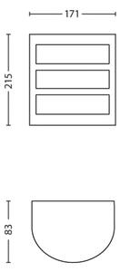 Philips 17323/47/16 - Aplica de perete pentru exterior PYTHON LED/5,5W/230V IP44