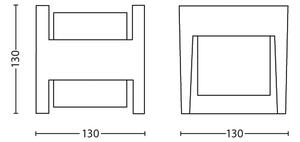 Corp de iluminat LED de exterior MYGARDEN ARBOUR 2xLED/4,5W/230V IP44 Philips 16459/93/16