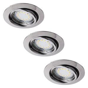 Rabalux 1050 - SET 3xLED Lampă încastrată LITE 3xGU10-LED/3W/230V