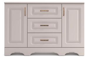 Comoda Boston, 2 usi + 3 sertare, 140x92x52cm, bej-casmir