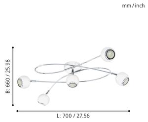 Eglo 94252 - LED Lampa spot LOCANDA 5xGU10-LED/3W/230V