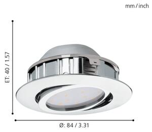 Eglo 95852 - Set de 3 spoturi încastrate PINEDA, LED/4,9W/230V
