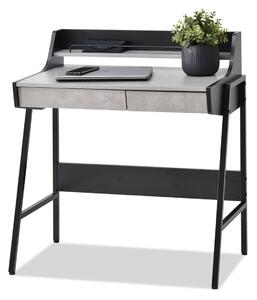 Z0ND0 Masă PC Borge (beton + negru). 1109733