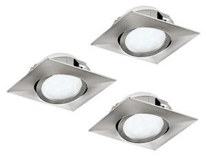 Eglo 95846- Set de 3 spoturi LED încastrate PINEDA LED/4,9W/230V