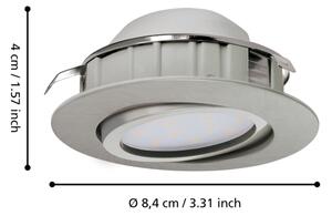 Eglo 95853 - Set 3x spoturi LED încastrate PINEDA LED/4,9W/230V