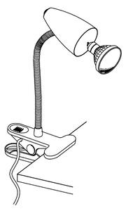 Eglo 94329 - LED Lampa cu clip RICCIO 1xGU10-LED/3W/230V