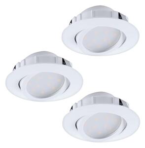 Eglo 95857 - Set de 3 spoturi LED încastrate PINEDA, reglabile, 5,5W/230V