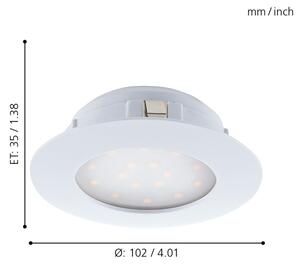 Eglo 95887- Corp de iluminat LED încastrat PINEDA LED/11W/230V