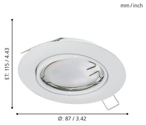Eglo 94406 - Set 3x spoturi LED încastrate PENETO 3x GU10-LED/5W/230V