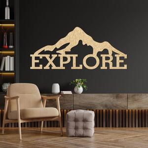 Imagine din lemn sculptat a unui munte - EXPLORA
