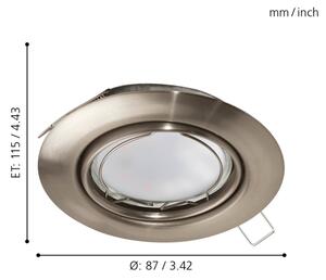 Eglo 94408 - Set de 3 spoturi LED încastrate PENETO 3xGU10-LED/5W/230V