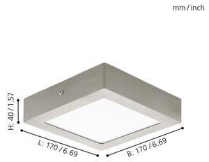 Eglo 94524 - Plafonieră LED FUEVA 1 LED/10,9W/230V