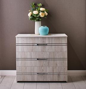 Comoda Inter, 3 sertare, 82x76x40 cm, Alb Samoa
