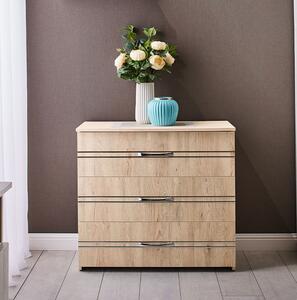 Comoda Inter, 3 sertare, 82x76x40 cm, Sonoma