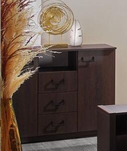 Comoda Rio, 4 sertare, 102 x 80 x 40 cm, Wenge