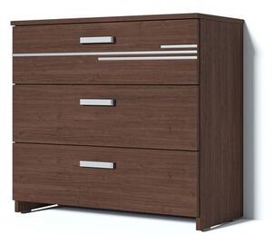 Comoda Bravo, 3 sertare, 100x84x52 cm, Wenge