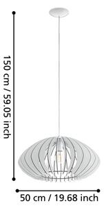 Eglo 95254 - Lustră COSSANO 2 1xE27/60W/230V