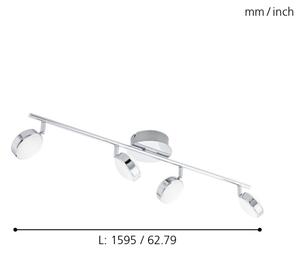 Eglo 95632 - LED Lampa spot SALTO 4xLED/5,4W/230V