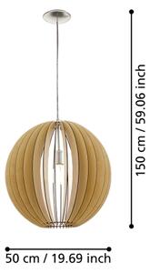 Eglo 94765 - Lustra COSSANO 1xE27/60W/230V